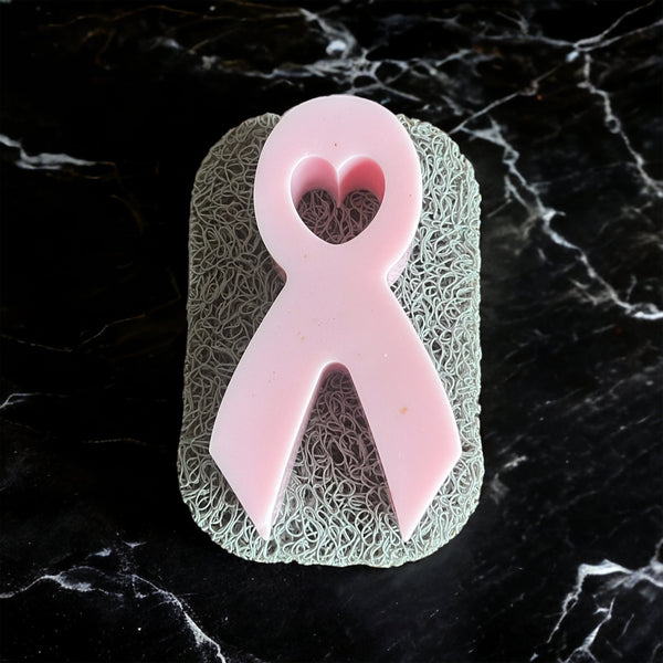 Breast Cancer Pink Ribbon Soap