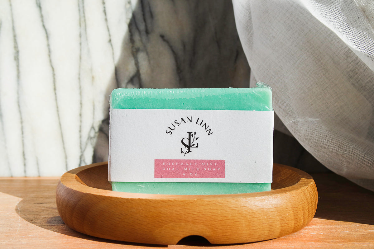 Rosemary Mint Goats Milk Soap 4 oz